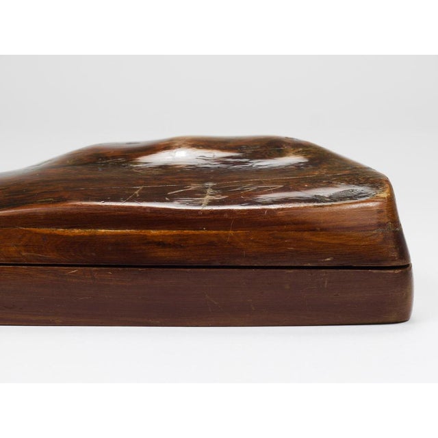 Hand-Carved Organic Wooden Box with Lid, France, 1950s For Sale - Image 15 of 18