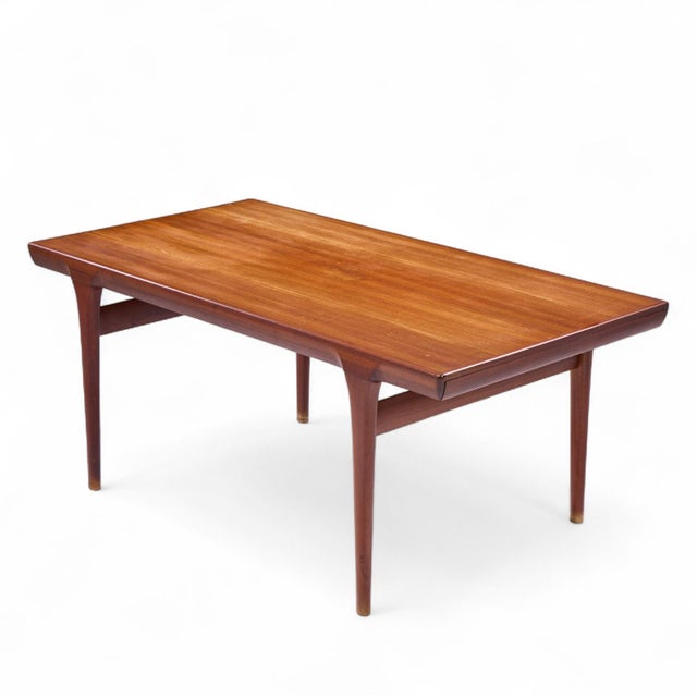 Kofod Larsen for Faarup Møbelfabrik Mid Century Teak Hidden Leaf Expanding Dining Table For Sale - Image 9 of 11