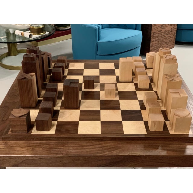Custom Chess Set and Game Table For Sale - Image 12 of 17