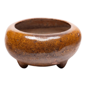 Vintage Chinese Persimmon Glazed Censer
