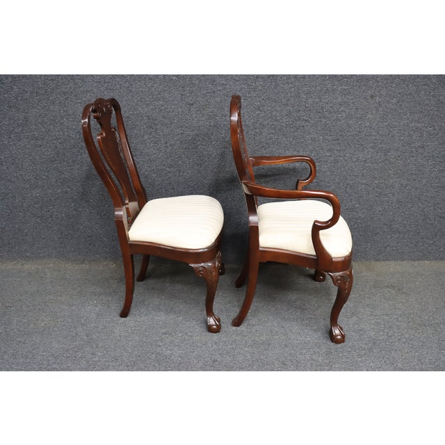 Harden Charleston Collection Cherry Georgian Claw-and-Ball Dining Chairs – Set of 6 For Sale - Image 15 of 17