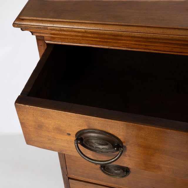 Late 18th Century 18th Century New England Cherry Chippendale Four Drawer Chest For Sale - Image 5 of 12