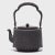 "Fanning the Fire" Antique Japanese Iron Teapot, C. 1920s For Sale - Image 4 of 9