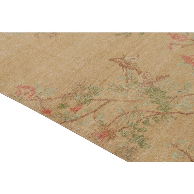 Not Yet Made - Made To Order Rug & Kilim’s Arbor Rug in Gold and Coral, 4x6 For Sale - Image 5 of 7