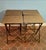 Mid-Century Modern Parquet Wood Tv Tray Tables, Set of 5 With Stand For Sale - Image 4 of 13