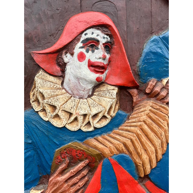 1960’s Vintage Wall Sculpture Jesters and Clowns For Sale - Image 4 of 12