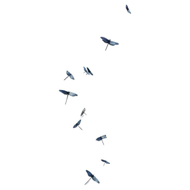 Contemporary Dragonfly Wall Sculpture Vertical Flight For Sale - Image 3 of 4