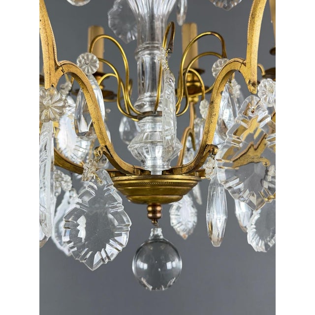 19th Century Louis XV Crystal Chandelier For Sale - Image 3 of 8