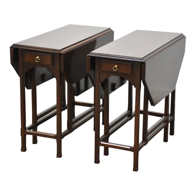 Ethan Allen Mahogany End Tables a Pair Chairish