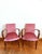 Art Deco Pink Velvet Moustache Armchairs, 1940s, Set of 2 For Sale - Image 11 of 11