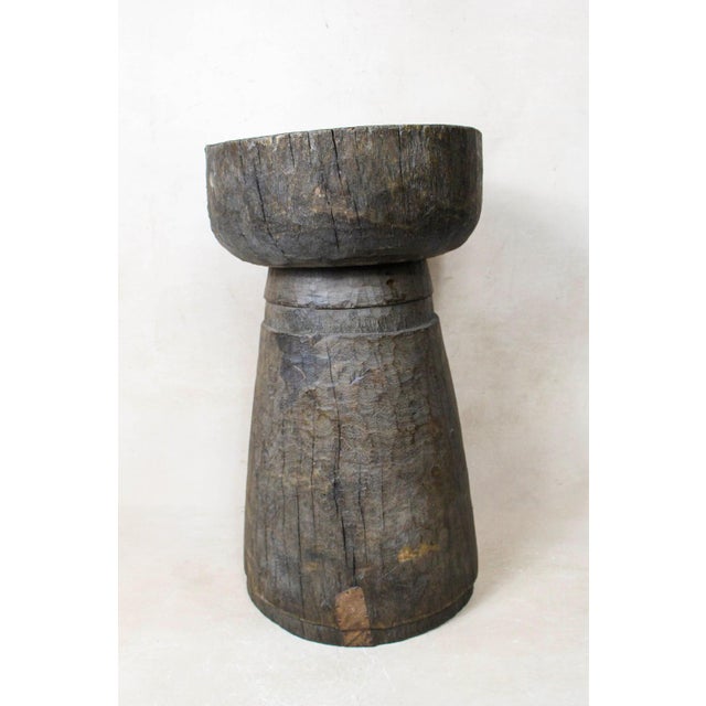 African Grain Stomper Table or Planter For Sale - Image 5 of 5