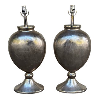 Currey & Co Marmont Lamps - Pair. For Sale