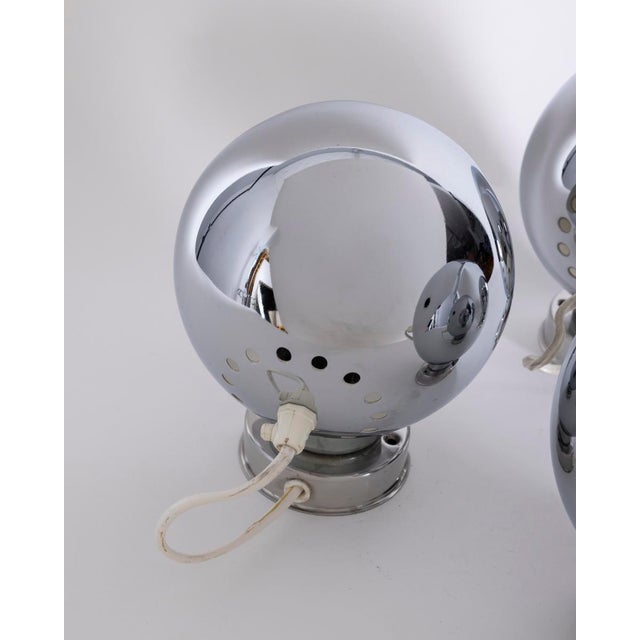 Vintage Eyeball Wall Lamps by Goffredo Reggiani from Reggiani, 1970s, Set of 3 For Sale - Image 6 of 8