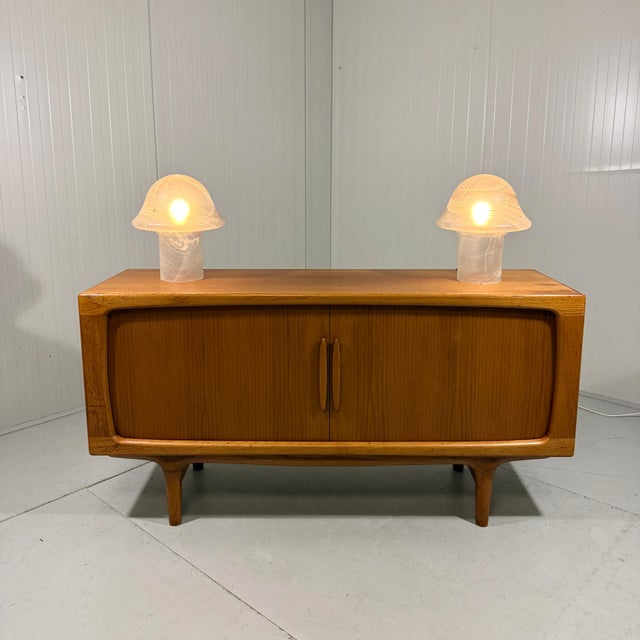Mid-Century Modern Vintage Glass Mushroom Table Lamps from Peill & Putzler, 1970s, Set of 2 For Sale - Image 3 of 18