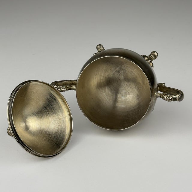 Vintage Metal Coffee Set, Italy, 1980s, Set of 3 For Sale - Image 15 of 18