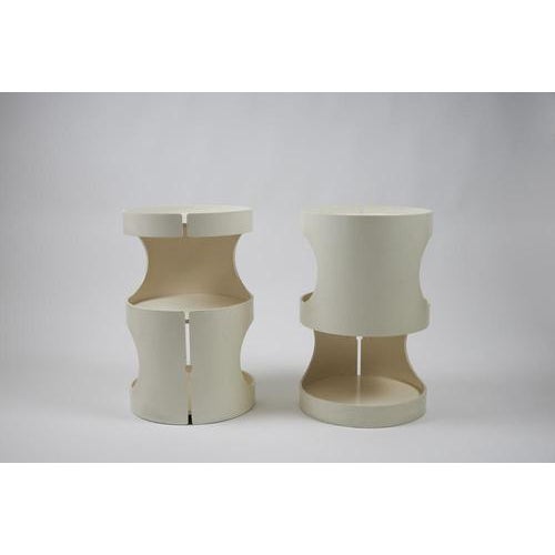 Wooden Nightstands attributed to Luigi Sormani, Set of 2 For Sale - Image 4 of 10