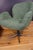 Mid-Century Modern Hungarian Swivel Lounge Chair in Green Textured Fabric, 1970s For Sale - Image 10 of 14