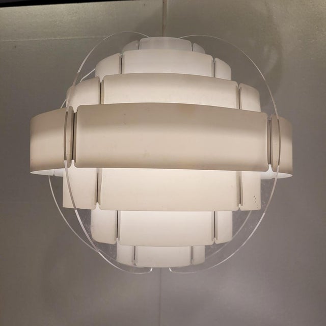 White Swedish Lakene Hanging Lamp by Flemming Brylle and Preben Jacobsen for Ikea, 1990s For Sale - Image 8 of 18