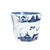 Antique Blue & White Chinese Export Canton Porcelain Wine Beaker or Cup For Sale - Image 4 of 9