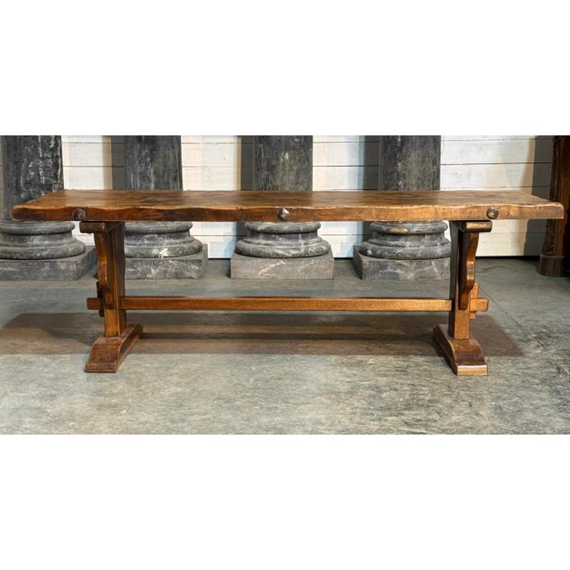 Antique Farmhouse Dining Table in Oak, 1900 For Sale - Image 4 of 18