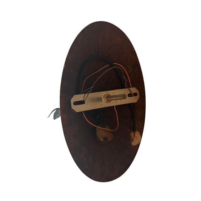 Early 20th Century Antique Spanish Revival Wall Sconce With Flower Design For Sale - Image 5 of 7
