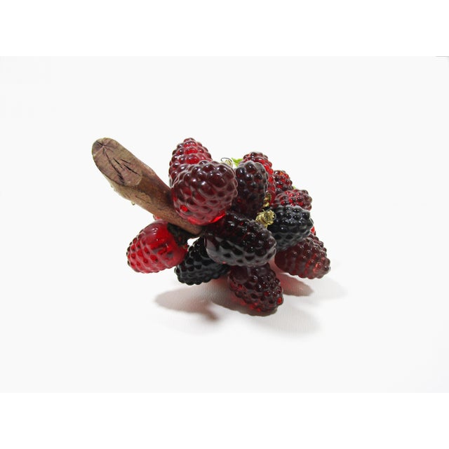 Vintage 1960s Lucite Red Berries Raspberries With Driftwood For Sale In Austin - Image 6 of 8
