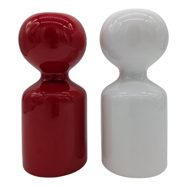 Ceramic Candleholder Vases by Liisi Beckmann for Ceramiche Gabbianelli, Italy, 1960s, Set of 2 For Sale