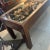Mid 20th Century Carved Wood Flowers in Glass Top Table For Sale In Miami - Image 6 of 8