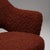 Maroon Model 71 Dining Chair in Pierre Frey Alpaca and Mohair Bouclé by Eero Saarinen for Knoll, 1960s For Sale - Image 8 of 14