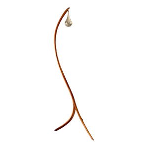 Sculpted Bent Wood Floor Lamp by Micheal Wilson