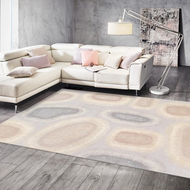2020s Pasargad Home Modern Silver Silk & Wool Area Rug- 8' 1" X 9'10" For Sale - Image 5 of 5