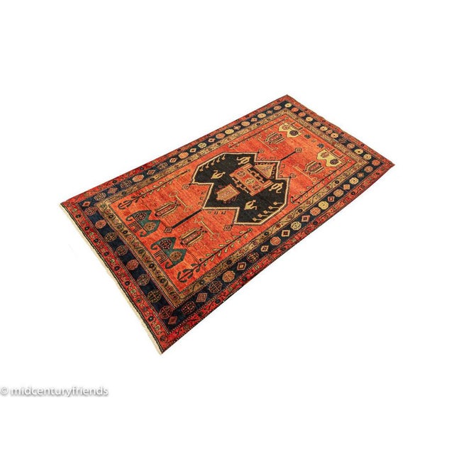Middle Eastern Rug, 1950s For Sale - Image 4 of 14
