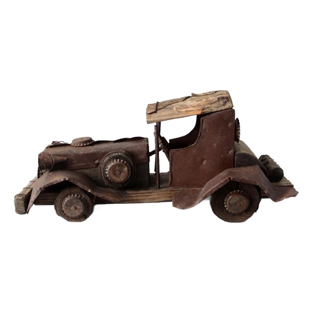 Vintage Handmade Folk Art Car For Sale