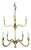 Gilt Gold Metal Leaf Chandelier by Miamar Home - Pair For Sale