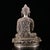 Late 19th Century Silver-Gilt Bronze Amitayus Buddha Statue, 1.6kg For Sale - Image 4 of 9