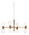 Aballs Chandelier 4 Golden Suspension Lamp by Jaime Hayon for Parachilna For Sale