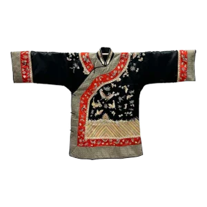 Mid-20th Century Chinese Hand Embroidered Jacket, Gua Zi