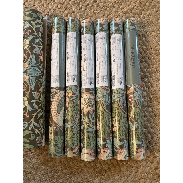 Traditional Morris Strawberry Thief Wallpaper For Sale - Image 3 of 3