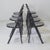 Tric Folding Chairs in Black Lacquered Beech by Achille & Pier Giacomo Castiglioni for Bernini, 1960s, Set of 8 For Sale - Image 9 of 10