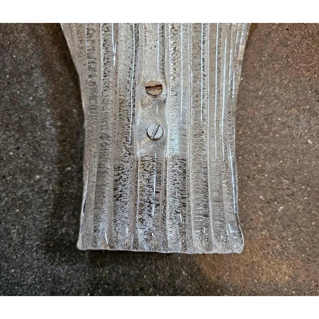 Mid-Century Modern Murano Glass Sconces from Barovier and Toso, 1970, Set of 2 For Sale - Image 9 of 10