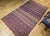 Vintage Moroccan Tribal Kilim, Handwoven Wool, Stripe Geometric Pattern, Purple & Yellow, 6x10 For Sale - Image 4 of 17