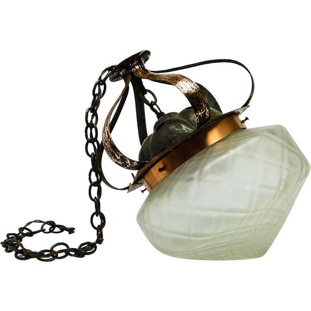 20th Century Glass Pendant Lamp, Austro-Hungary, 1890s For Sale - Image 14 of 18