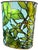 Frederick Cooper Vintage j.l. Clark Faux Stained Glass Bird & Foliage Metal Wastebasket, 1960s–70s For Sale - Image 4 of 8