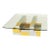 Mid Century Modern Attributed to Paul Evans Cityscape Brass Chrome Glass Coffee Table For Sale