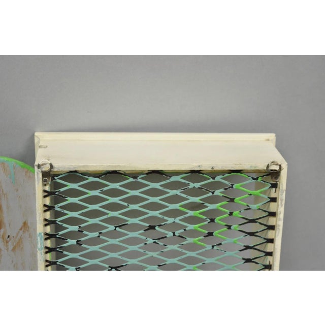 Vintage Mid Century Modern Green Theater Mask Shadowbox Wall Pocket Shelf - Pair For Sale - Image 15 of 17