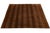 Modern Hand-Knotted Tibetan Wool & Silk Area Rug in Rust Terracotta & Espresso For Sale - Image 4 of 11