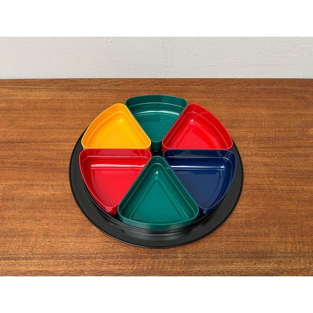 Mid-Century Space Age Bowls and Tray Set from Emsa, 1960s, Set of 7 For Sale - Image 6 of 18