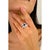 Art Deco Designer Dome Ring With Multicolor Stone- Size 6 For Sale - Image 4 of 10