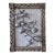 Paper Mache Pomegranate Branch in Plaster Frame Sculptural Wall Art For Sale