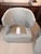 Textile Seafoam Green/Blue Swivel Barrel Chair From Havertys Furniture For Sale - Image 7 of 8